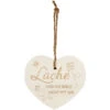 Kleines Vintage-Herz Aus Holz "Lache Und Die Welt Lacht Mit Dir" 24007