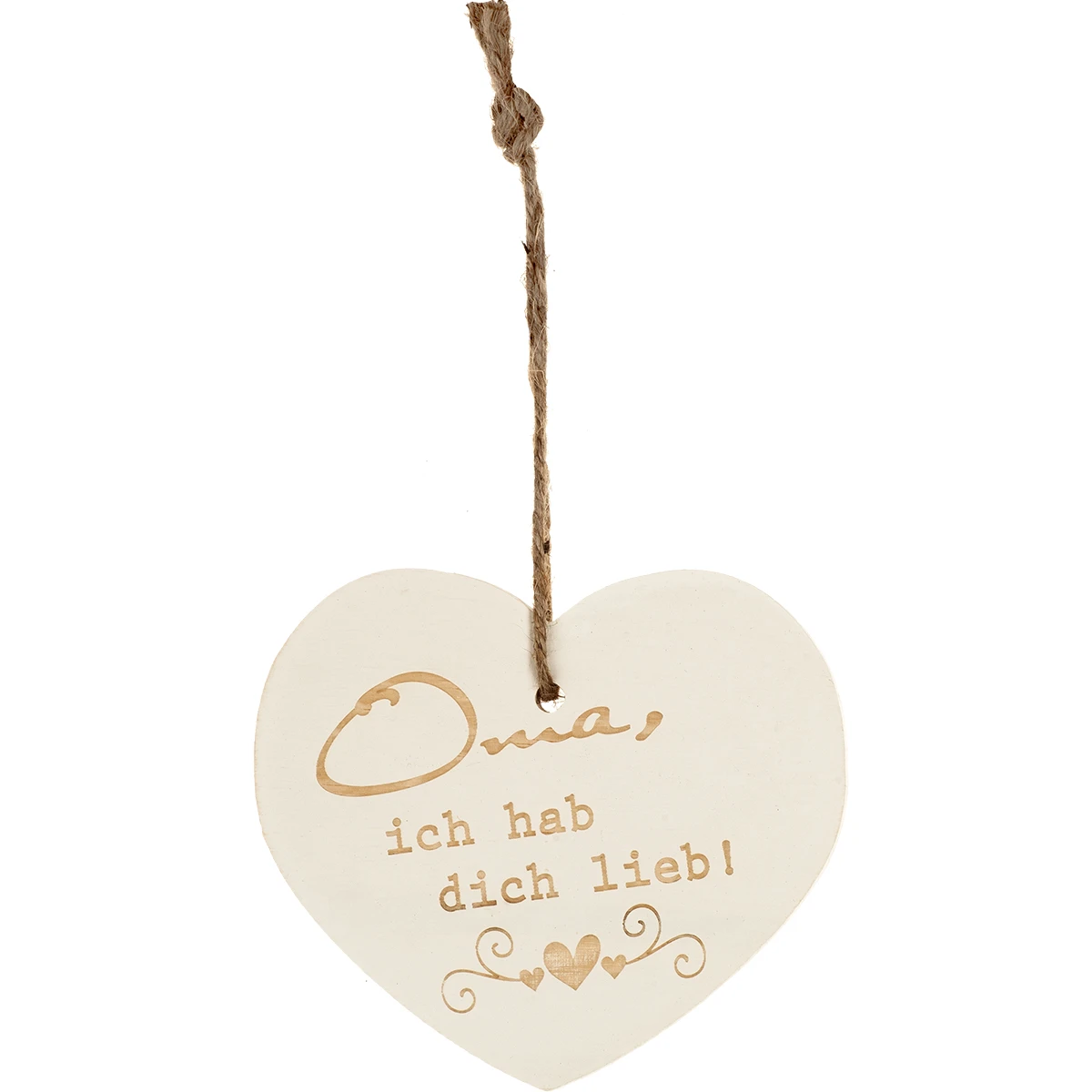 Kleines Vintage-Herz Aus Holz "Oma Ich Hab Dich Lieb" 24013 1 Kleines Vintage-Herz Aus Holz "Oma Ich Hab Dich Lieb" 24013