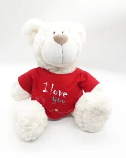 Nici 37756.1 Classic Bear Creme Mit Rotem T-Shirt "I Love You" 35cm Plüsch Schlenker -Spielzeug Angebote 37756 1 10