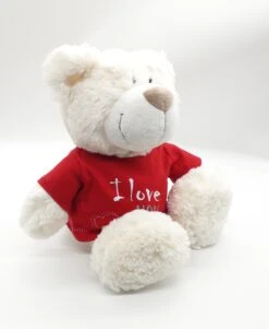 Nici 37756.1 Classic Bear Creme Mit Rotem T-Shirt "I Love You" 35cm Plüsch Schlenker -Spielzeug Angebote 37756 1 9