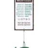 Gilde Alu Schild Wetterstation "Garten" 30x14cm Inkl. Gieskannen-Anhänger 46178