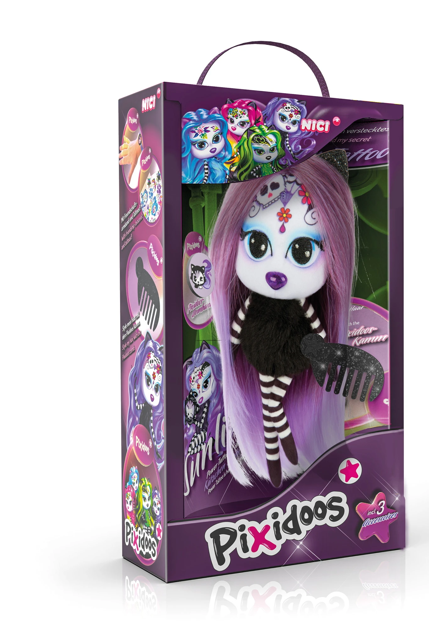 Nici 47505 Pixidoos Sunli Lila 20cm 4-tlg Spielset Plüsch In Geschenkverpackung 1 Nici 47505 Pixidoos Sunli Lila 20cm 4-tlg Spielset Plüsch In Geschenkverpackung