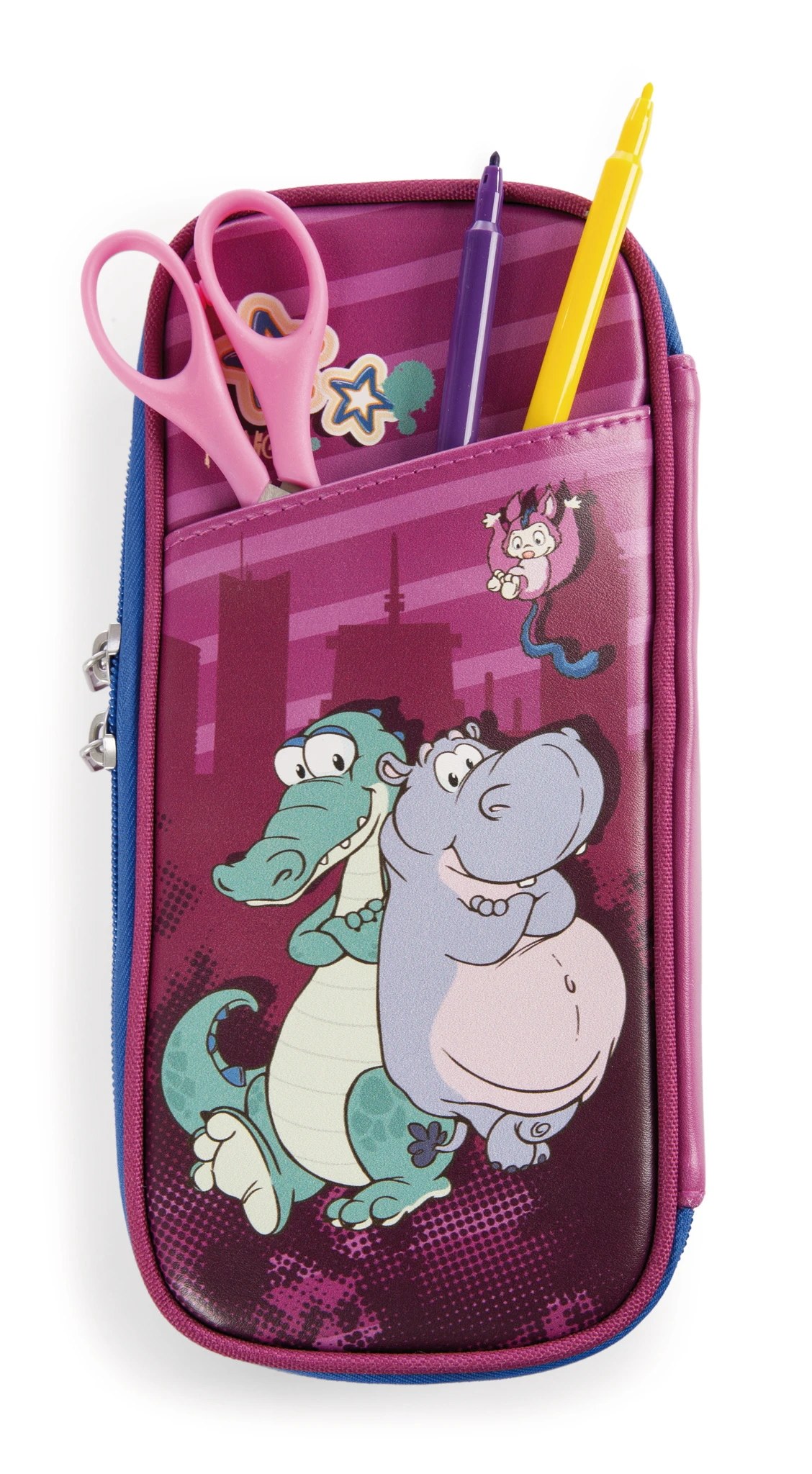 Nici 47985 Stiftmäppchen Krokodil & Nilpferd 21x10x6cm Wild Friends GREEN 1 Nici 47985 Stiftmäppchen Krokodil & Nilpferd 21x10x6cm Wild Friends GREEN