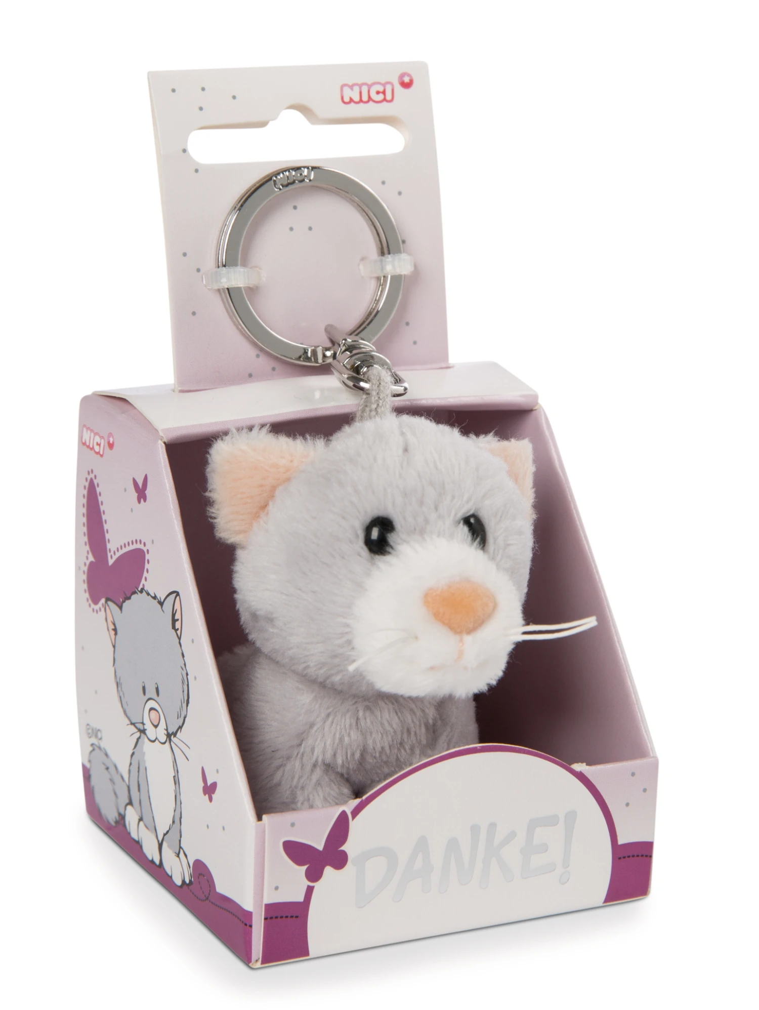 Nici 48123 Schlüsselanhänger Message Friends 6cm - Katze "Danke!" 1 Nici 48123 Schlüsselanhänger Message Friends 6cm - Katze "Danke!"