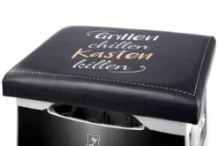 Gilde Bierkasten Sitzkissen "Grillen, Chillen,..." Ca. 44x34cm Sitzpolster 49827