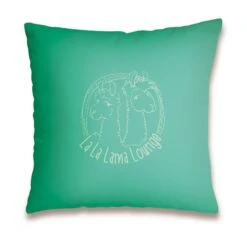 Nici 42163 Baumwollkissen Bedruckt Lama "Mach Ma La(h)ma" 37x37cm