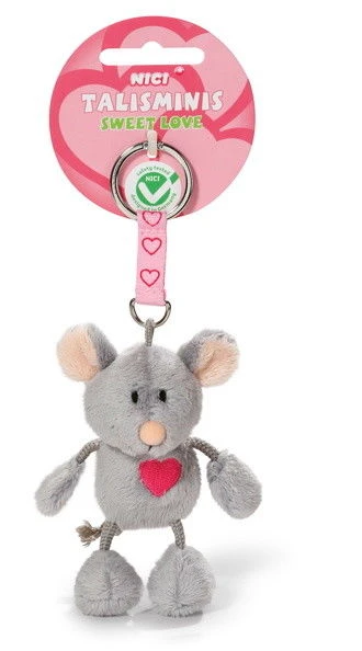 Nici 37388 Schlüsselanhänger Talisminis Maus Mit Herz "Sweet Love" Plüsch Ca 7cm 1 Nici 37388 Schlüsselanhänger Talisminis Maus Mit Herz "Sweet Love" Plüsch Ca 7cm