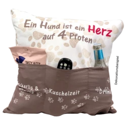Hergo Sofahelden Kissen Mit Taschen 43x43cm - Hundekissen 8769 3 Hergo Sofahelden Kissen Mit Taschen 43x43cm - Hundekissen 8769 -Spielzeug Angebote 8769 1 web