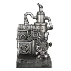 Gilde 89299 Steampunk Buchstütze Maschine 2er-Set Je 19cm Dekoration -Spielzeug Angebote 89299 5 1