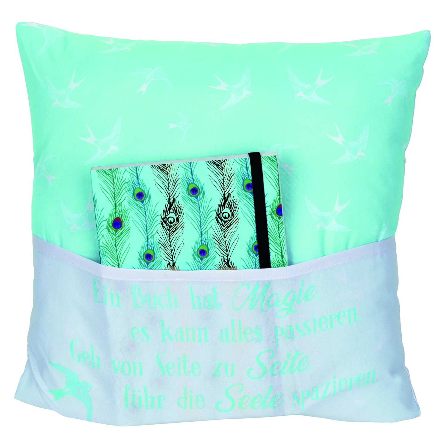 Hergo Sofahelden Kissen Mit Taschen 43x43cm - Lesekissen - Magie 9029 1 Hergo Sofahelden Kissen Mit Taschen 43x43cm - Lesekissen - Magie 9029