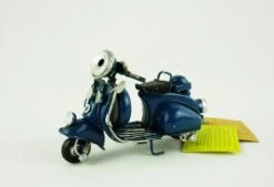 Blechmodell Mini-Roller Motorroller Ca 11,5x5,5x7,5cm 904444 Blau