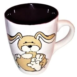 Nici 22036 Tasse Hase Puschel Beige Porzellan Spring Frühling Rabbit 11cm Ø8,5cm -Spielzeug Angebote N22036 bearbeitet